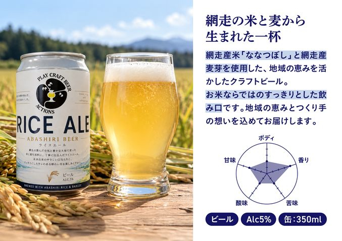 【数量限定】網走ビール缶5種12本セット(ライスエール入り)